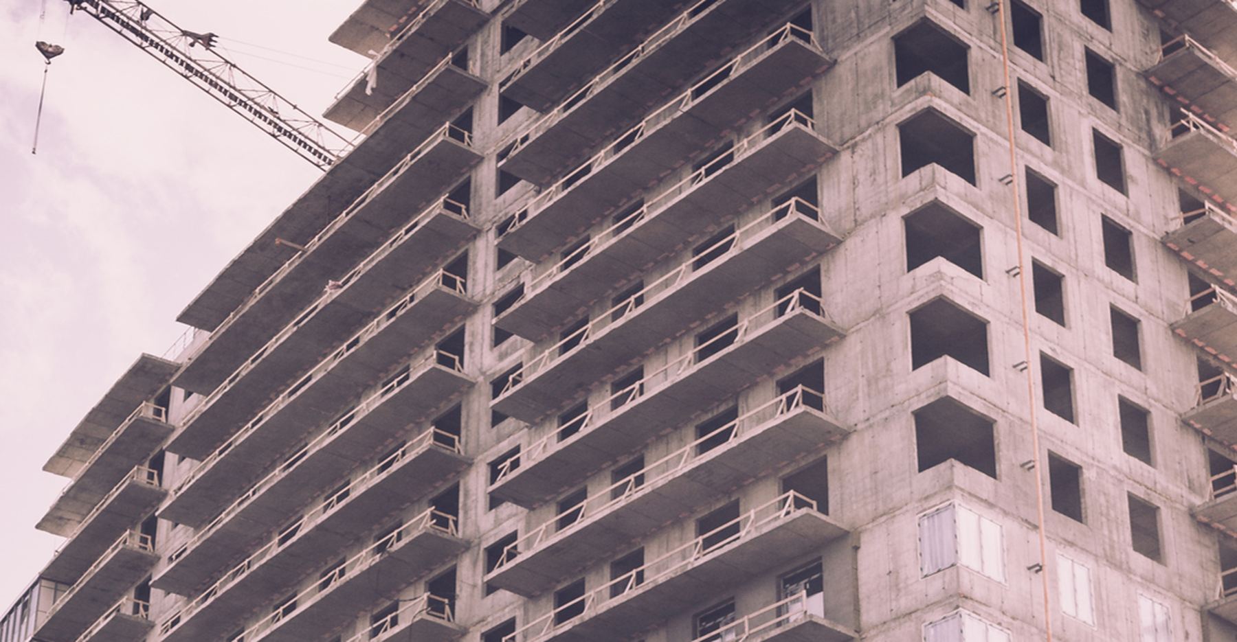 High-rise structure under construction